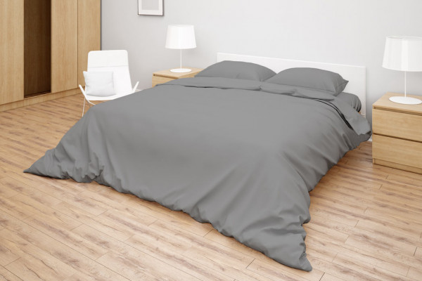 Комплект білизни Simple колір Light Grey, розмір Двоспальний