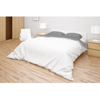 Комплект білизни Simple колір White - Light Grey, розмір Семейный