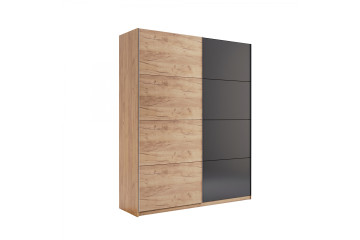 Шафа-купе Luna 1,5х2,1м (*Двері Дуб Крафт/Мат Лава*)