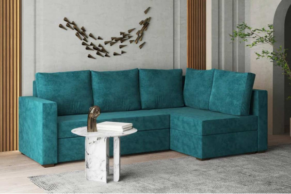 Кутовий ортопедичний диван Mekko Lincoln (Лінкольн), тип матраца Pocket Spring Cocos, VIII категорія тканини