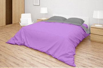 Комплект білизни Simple колір Lavander Harb - Light Grey