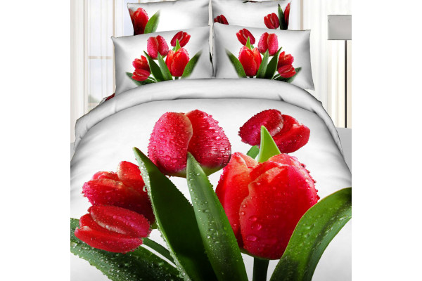 Постільна Білизна 3D Блеск STP558 Love You Полуторний