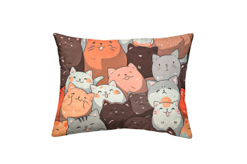 Наволочка 1 шт 50x70 см бязь Мрійливі котики Love You