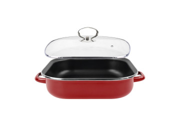 Жаровня антипригарна GARNET з кришкою VITRINOR 27 см 3.5 л