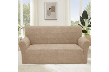 Чохол на диван 3-місний New Corn Fleece бежевий Love You