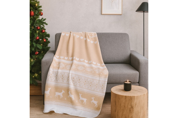 Теплий набір LoveYouHome: флісовий плед 150x200 см + термокухоль BOLLIRE 0,36 л Love You