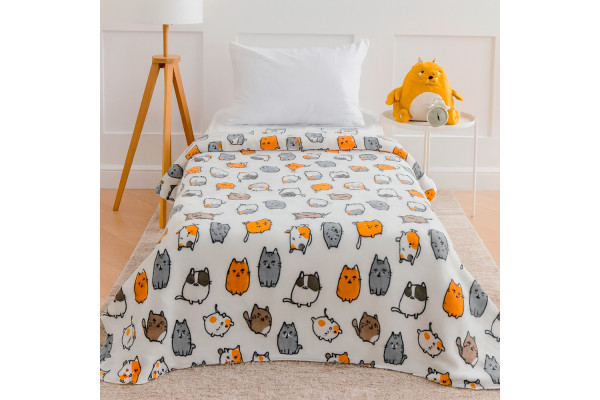 Плед легкий флісовий Веселі котики 150x200 см Love You