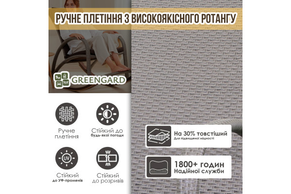 Крісло-гойдалка "Козак" К-400, лінора