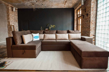 Ортопедичний диван Chester II (Честер 2) + пуф, тип матраца Gold, II категорія тканини