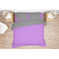 Комплект білизни Simple колір Lavander Harb - Light Grey, розмір Сімейний