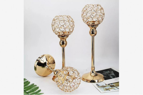Кришталевий підсвічник Crystal Candle S-Gold (Розпродаж) Кришталевий підсвічник Crystal Candle S-Gold (Розпродаж)