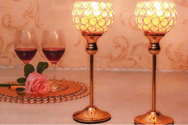 Кришталевий підсвічник Crystal Candle S-Gold (Розпродаж) Кришталевий підсвічник Crystal Candle S-Gold (Розпродаж)