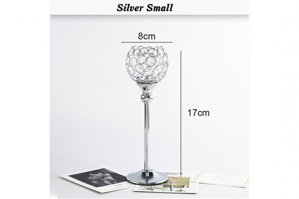 Кришталевий підсвічник Crystal Candle S-Silver (Розпродаж)