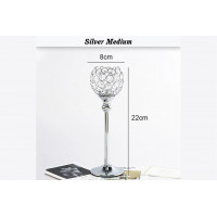 Кришталевий підсвічник Crystal Candle M-Silver (Розпродаж)
