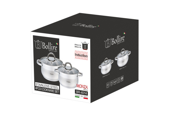 Набір посуду BR-4014 4 предмети BOLLIRE