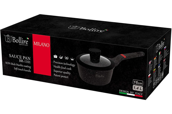 Ківш із кришкою MILANO BOLLIRE 16 см 1.4 л