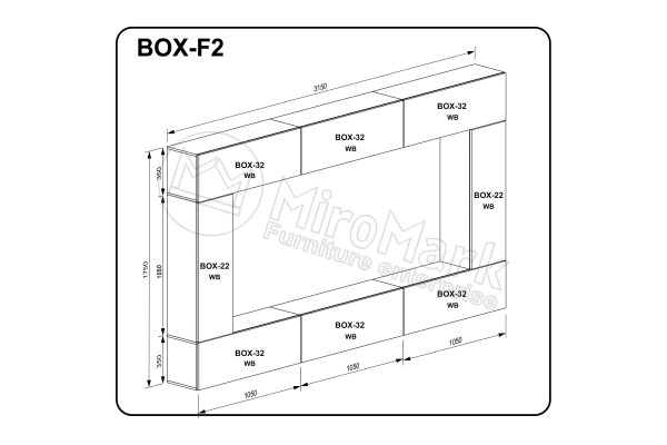 Вітальний набір BOX F2 (BOX-32 6шт, BOX-22 2шт)