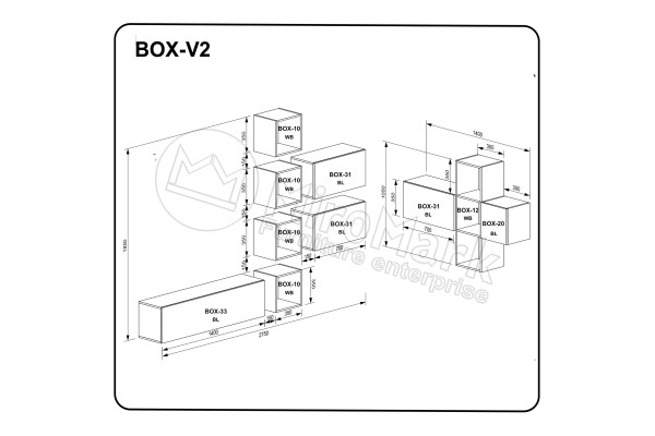 Вітальний набір BOX V2 (BOX-10 4шт, BOX-12 1шт, BOX-20 1шт, BOX-31 3шт, BOX-33 1шт)