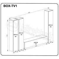 Вітальний набір BOX-TV1