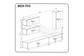 Вітальний набір BOX-TV3