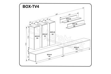 Вітальний набір BOX-TV4