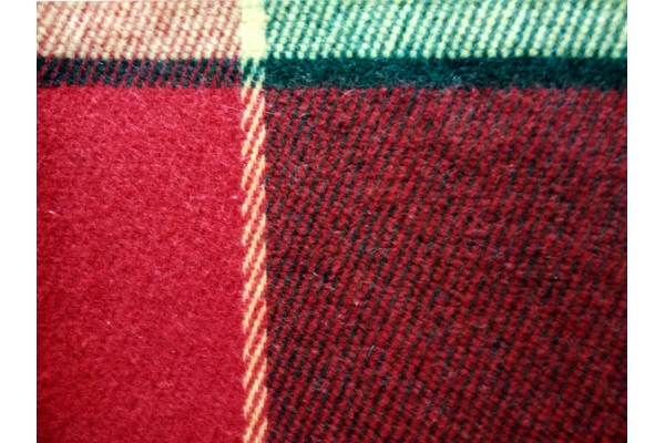 Плед вовняний Ельф жовт-червоний-зелений Love You