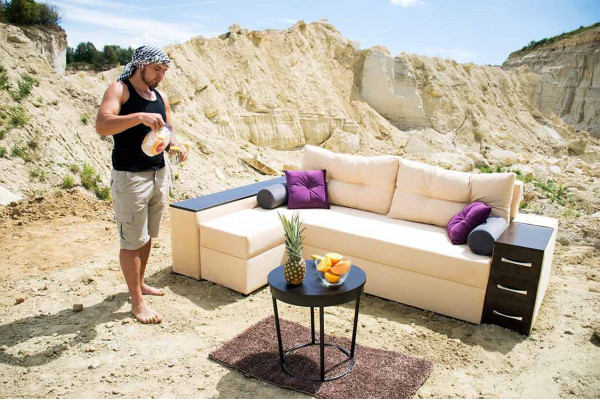 Ортопедичний диван Cube Shuttle NOVO, тип матраца lux, V категорія тканини