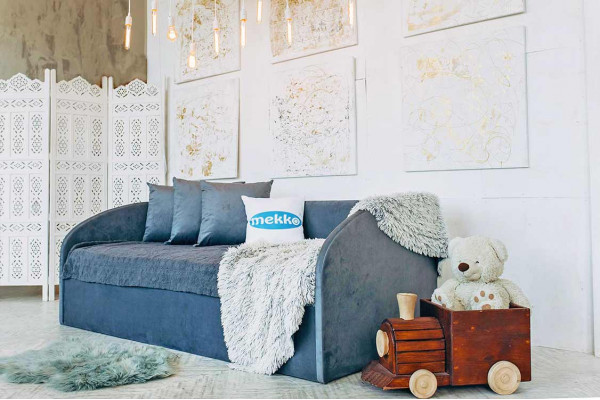 М'яке дитяче ліжко Mekko Parker (Паркер), розмір 80x200 см, V категорія тканини