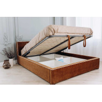 М'яке ліжко Jasper (Джаспер), розмір 90x190 см, Акційна тканина