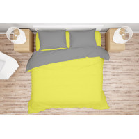 Комплект білизни Simple колір Sunny Lime - Light Grey