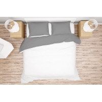 Комплект білизни Simple колір White - Light Grey