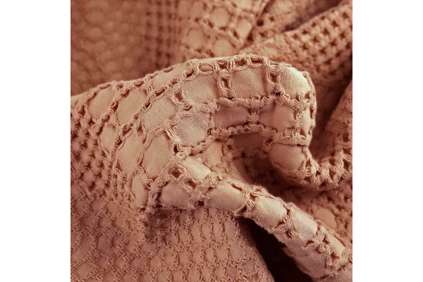 Вафельне простирадло-покривало Піке кави HomeBrand 160 x 220 см