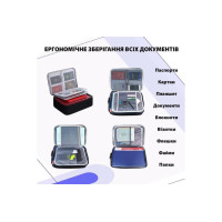 Сумка-органайзер для документів із кодовим замком чорна LoveYouHome
