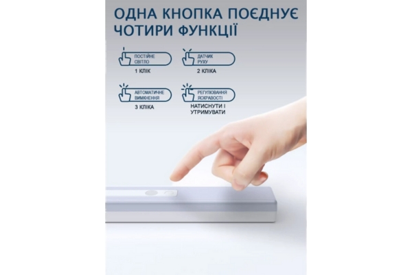 Ліхтар акумуляторний світлодіодний побутовий з датчиком руху
