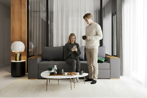 Ортопедичний диван Mekko Elite Comfort (Еліт Комфорт), тип матраца Light, Акційна тканина