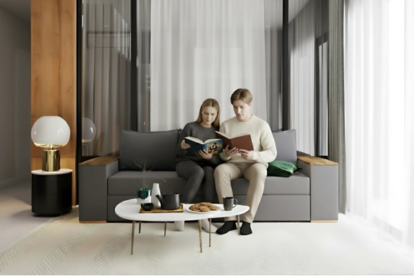 Ортопедичний диван Mekko Elite Comfort (Еліт Комфорт), тип матраца Light, Акційна тканина